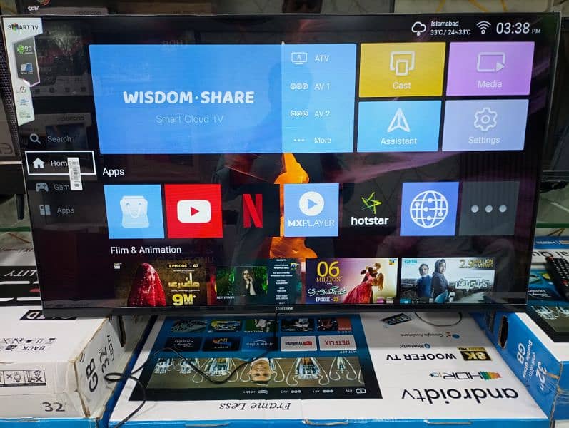 smart led tv (43" 42"  32" 48" 55" 65" 75") Android tv 8