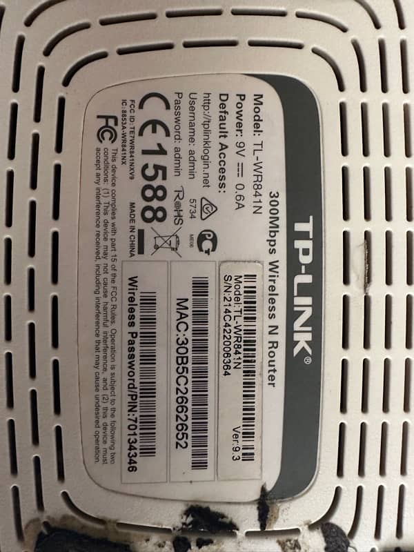 Tplink TL-WR841N 0