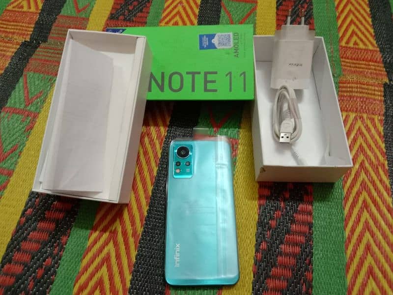 infinix note 11 full box charger urgent sell 1