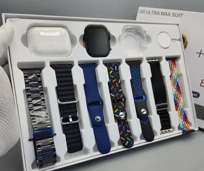 7 in 1 straps ultra watch with airpods 0