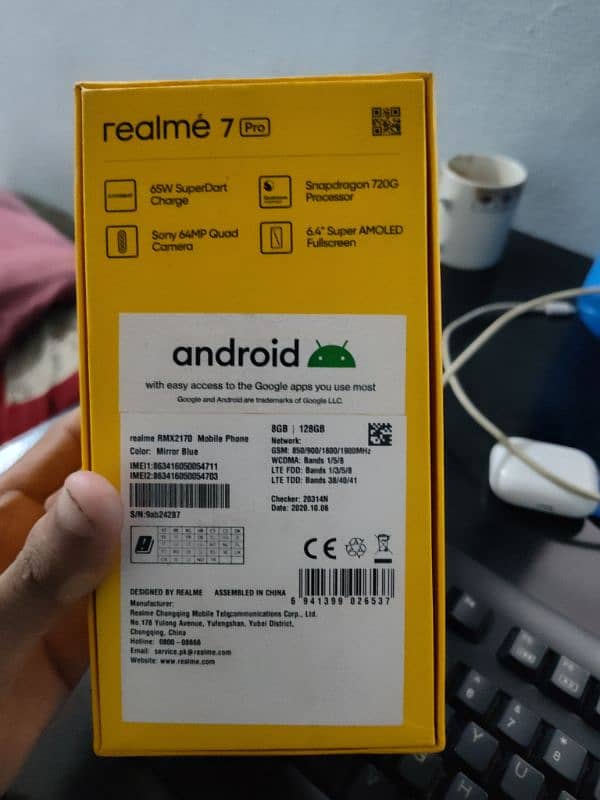 Realme 7 Pro 8/128GB Used Like New 8