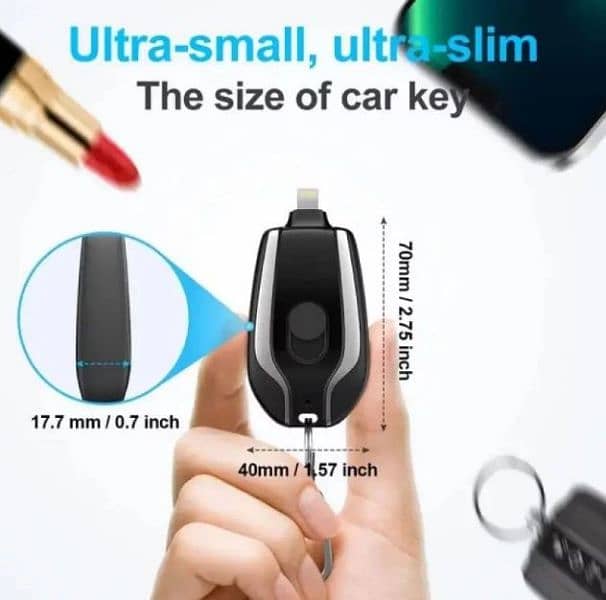 1500 mAh mini key charger 1