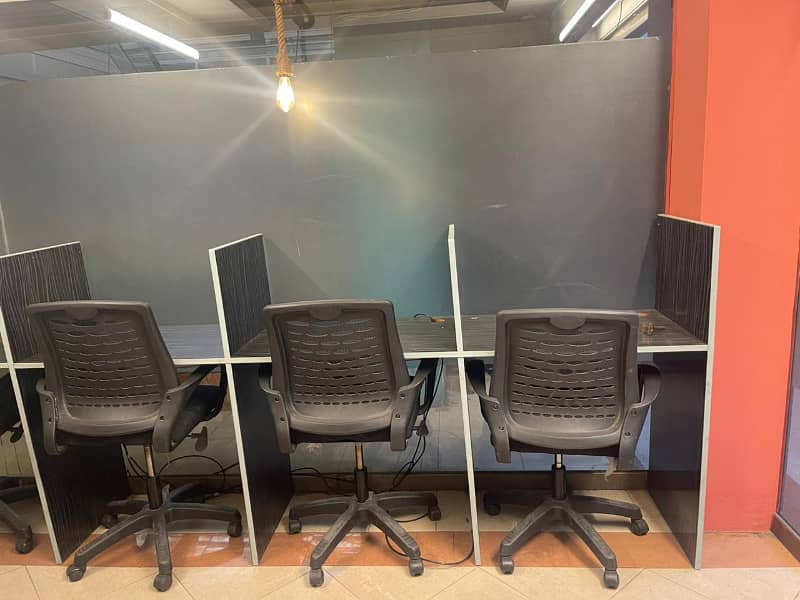 Furnished office for rent in Model town For office software house+ call centre Asu want 3