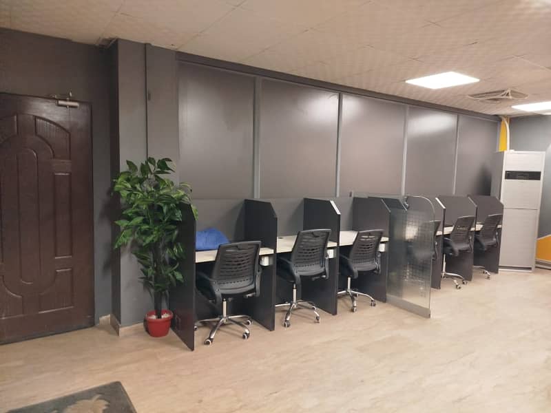 Furnished office for rent on main college road near johar town for office software house and call centre and other commercial activity 3