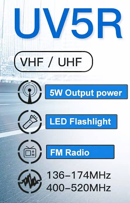 New Wireless UV-5R Ham Radio Hobbies Walkie talkie Amature VHF/UHF/FM 2