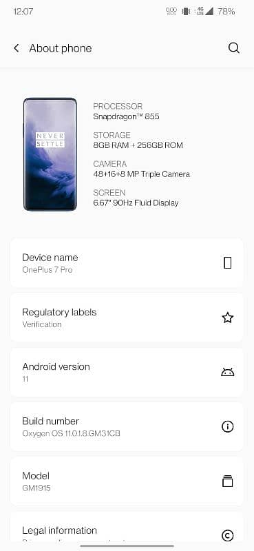 one plus 7 pro 8/256 3