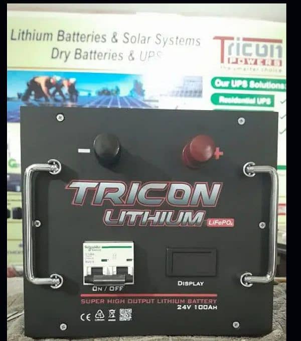 24V-100AH LITHIUM BATTERY WITH WARRANTY 0