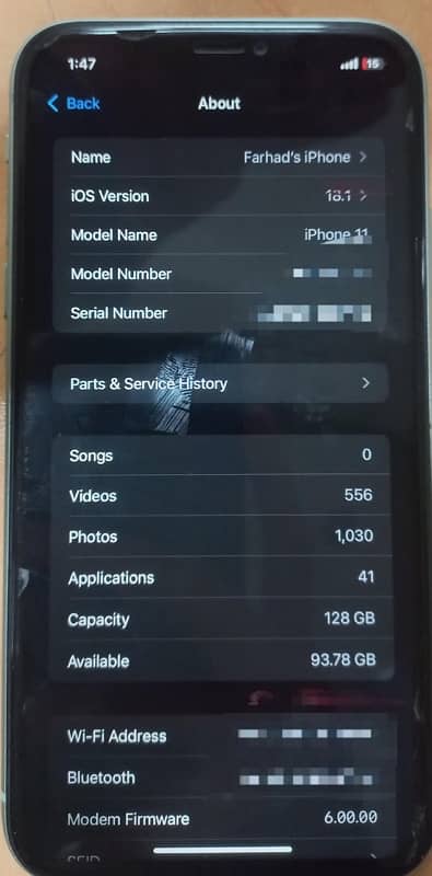 iPhone 11 PTA approved  128 GB 3