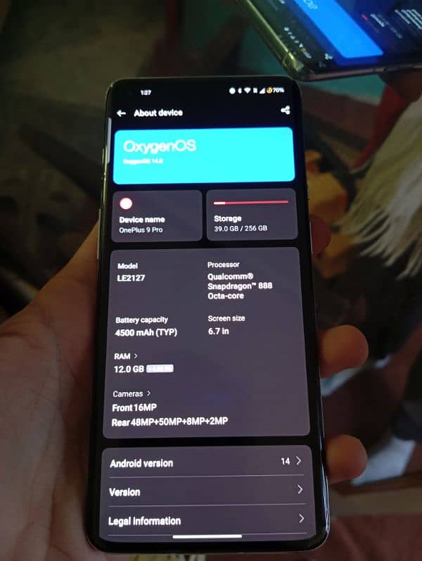 OnePlus 9pro 5g| 12+8/256gb| 120hz | 8k Camera| 90fps 7