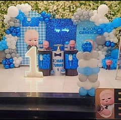 Birthday decoration / balloons decoration / aqeeqa ceremony / bride to