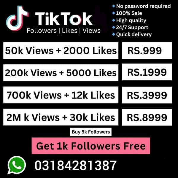 If u want to buy any type of social media service contect me 0