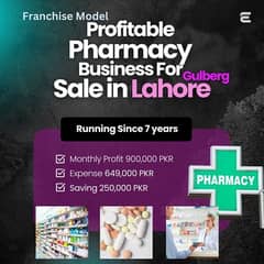 Profitable Pharmacy Business for sale in Gulberg Lahore