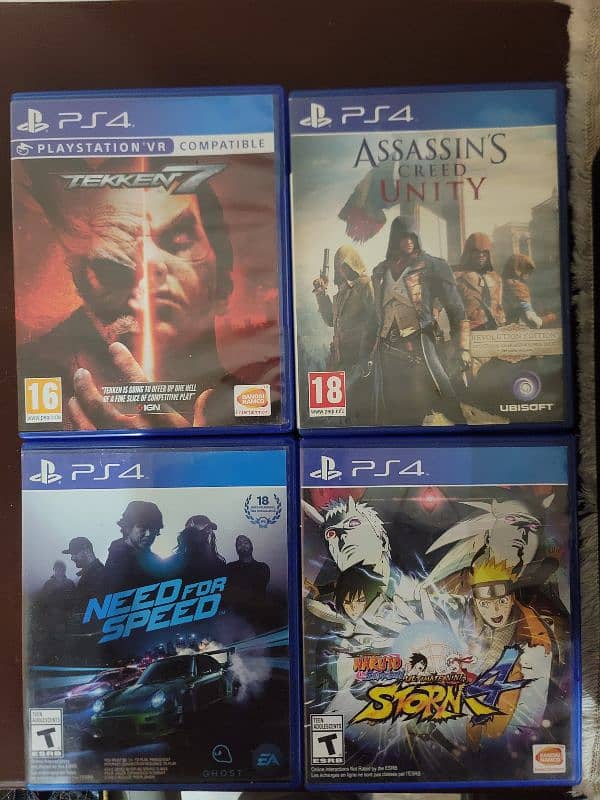 Playstation  4 ps 4 fat 500gb with 4 games 1