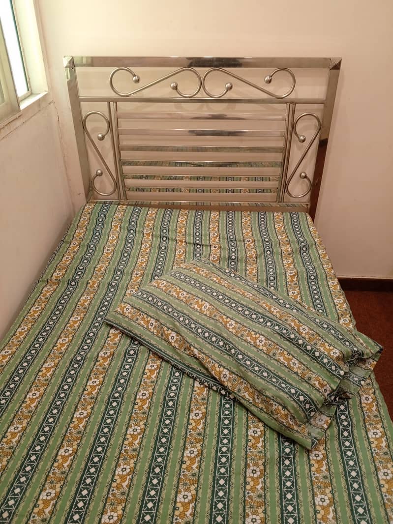 steel single bed 2