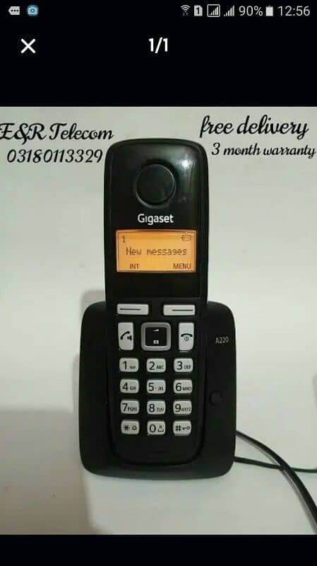 Gigaset A220 By Germany Cordless Phone free delivery all Pakistan 0