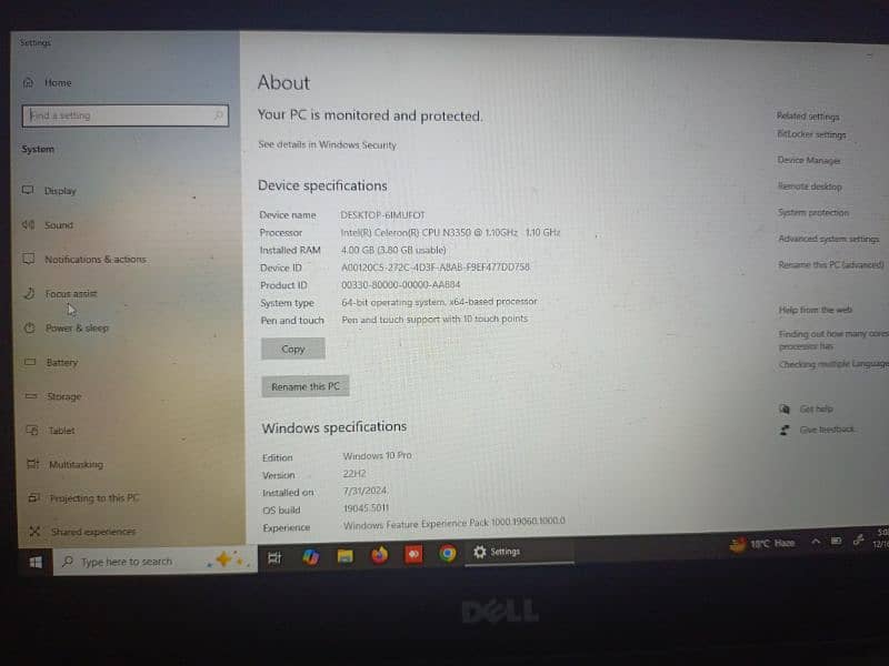 Dell Latitude 3189  4GB/128 GB (0 301 40 93 19 8) 4