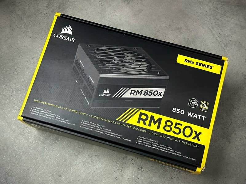 CORSAIR RM850X 80+ Gold PSU with ATX 3.0 Cable 0