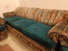 7 seater used sofa set available for sale urgent 03472140612