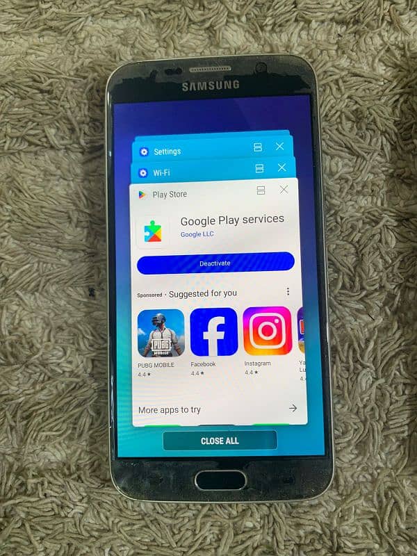 Samsung S6 PTA approved 4/32 Good condition and Betry timing for sale 4