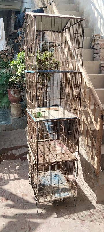 Usefull 1.5 / 2 Size (4 Portion) Cage With Trays 1