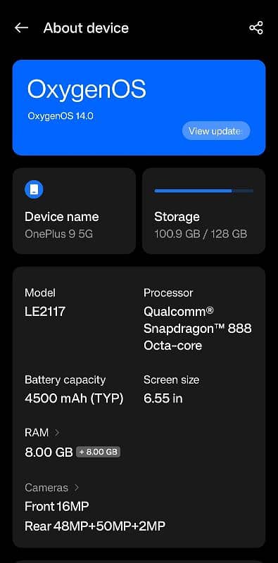 Oneplus 9 5G 2