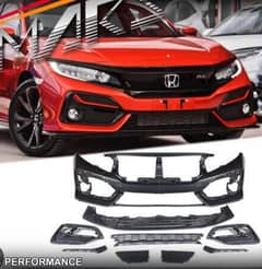 civic x front si bumper