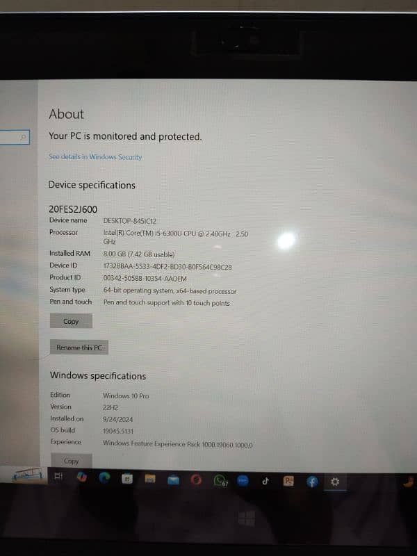 Lenovo yoga x260 8/256 SSD core i5 6th generation laptop 0