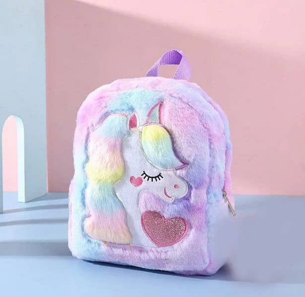 Unicorn Galaxy furr bag for kids 1