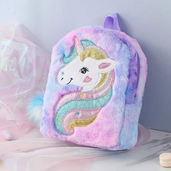 Unicorn Galaxy furr bag for kids 3