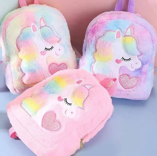 Unicorn Galaxy furr bag for kids 4