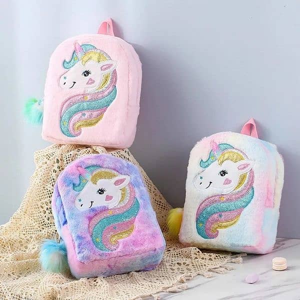 Unicorn Galaxy furr bag for kids 5