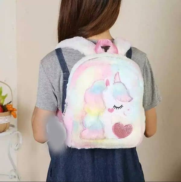 Unicorn Galaxy furr bag for kids 6