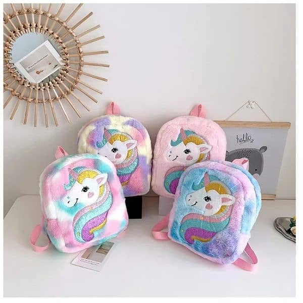 Unicorn Galaxy furr bag for kids 7