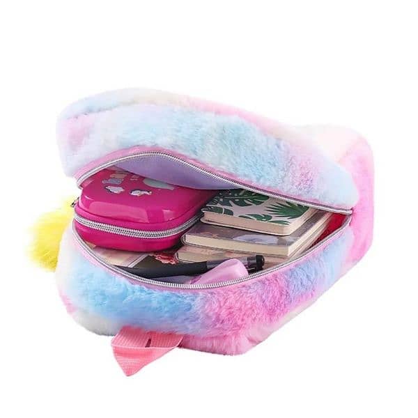 Unicorn Galaxy furr bag for kids 8