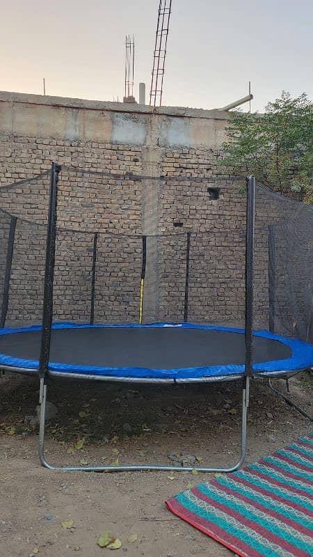 14 ft trampoline with extra mat 0