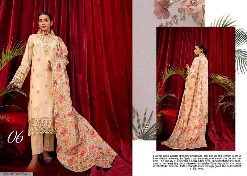 Fiza noor - Nooriya 3 PCs Women unstitched Suit 2