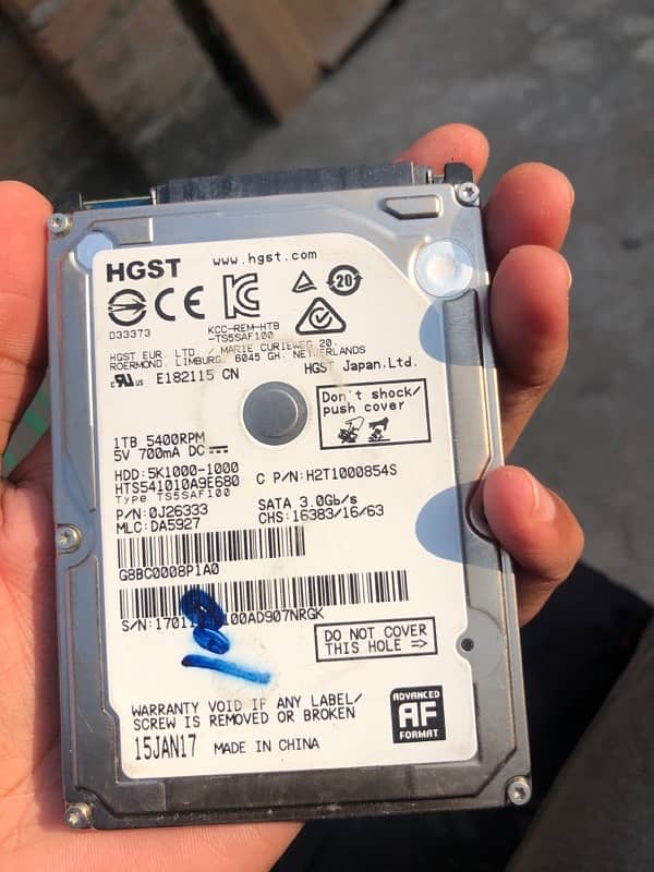 1TB Hard Drive HDD 6