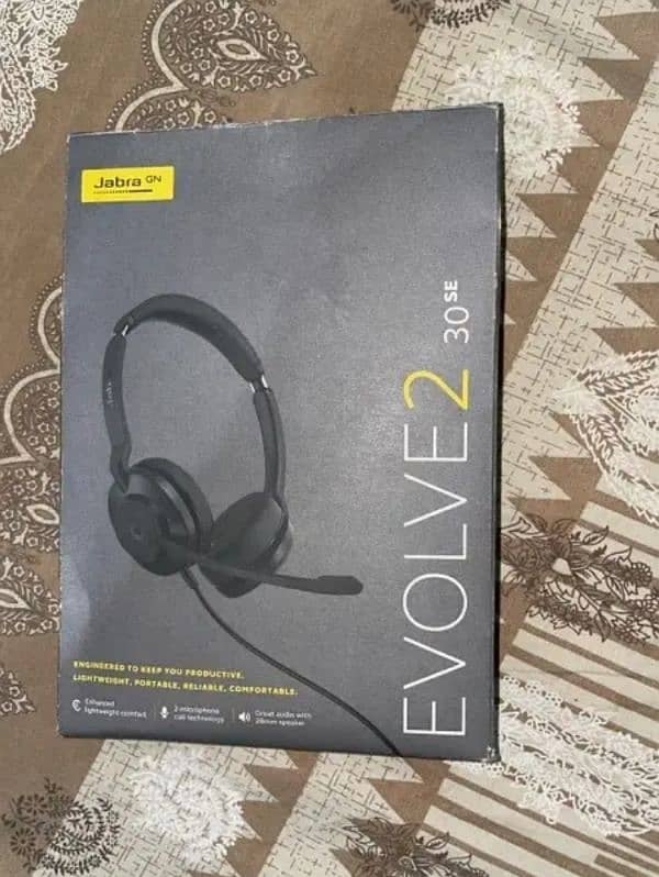 Jabra Evolve 2 30 SE, Headset 0