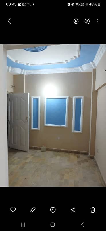 FLAT FOR SALE MUNIR BRIDGE VIEW GULISTAN E JAUHAR BLOCK 18 KARACHI. CONTACT 0331,8381586 2