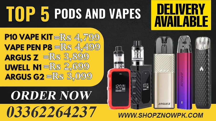 VAPE\POD\MOD\FLAVOURS\DISPOSABLE FOR SALE\UwellN1\ARGUZ\ G2 \ P10 \ P8 0