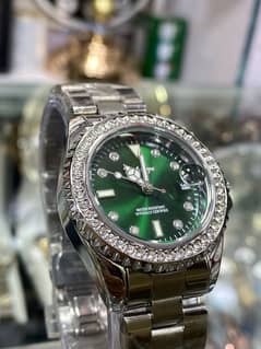 ladies imported green dial watch