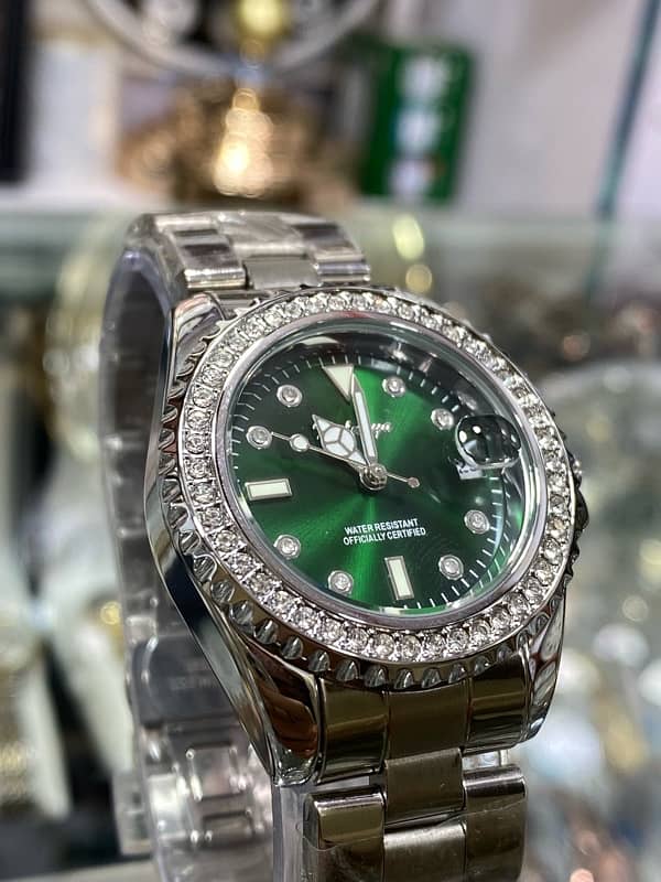 ladies imported green dial watch 0