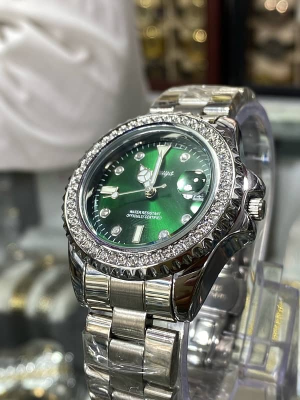 ladies imported green dial watch 1