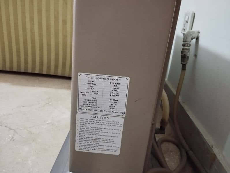 Rinnai original gas heater 2