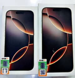 iPhone 16 pro 256 & 16 pro max 256 official PTA approved box pack