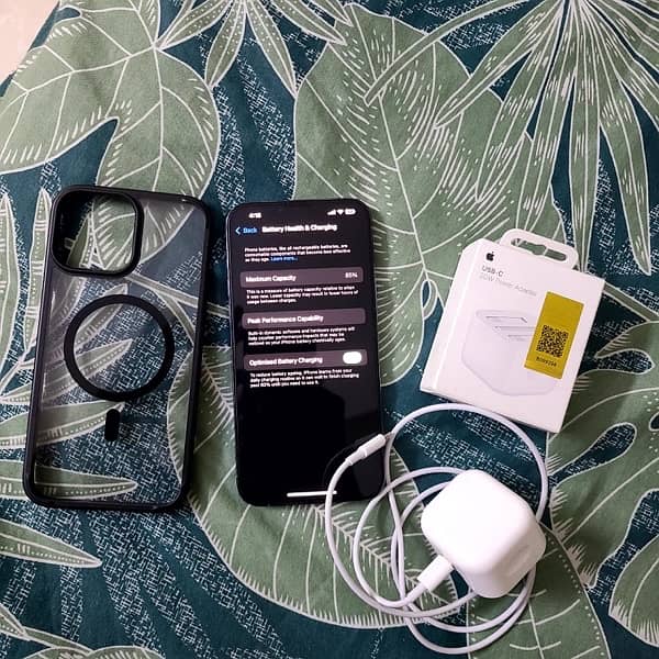 Iphone 13 Pro Max with original charger and back cover 2