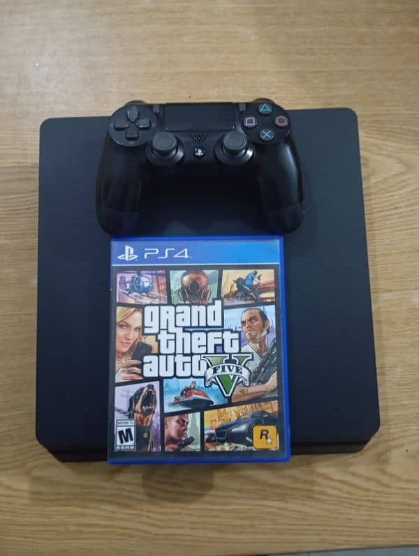 PS4 slim 500gb (11.0) sealed included controller and gta 5 0