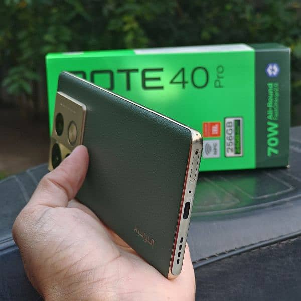 Infinix Note 40 Pro warranty 5 months box and charger 2