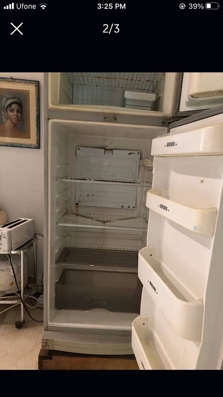 Dawlance full size two door fridge and freezer 1