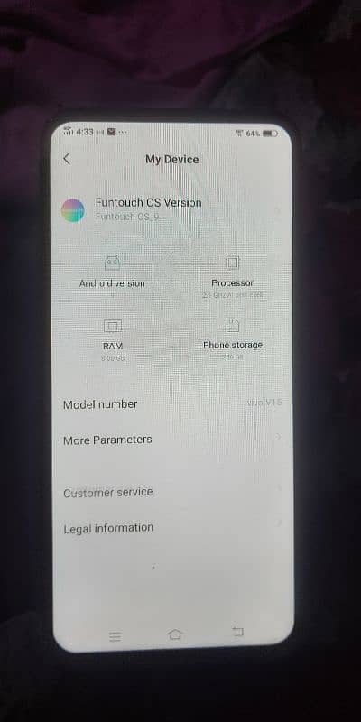 vivo v15 8/256 PTA approved 7